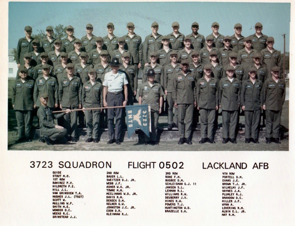 1976,Lackland AFB,Squadron 3723,Flight 0502