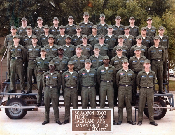 1977,Lackland AFB,Squadron 3703,Flight 491