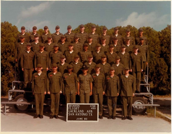 1980, Lackland AFB,Squadron 3708,Flight 499