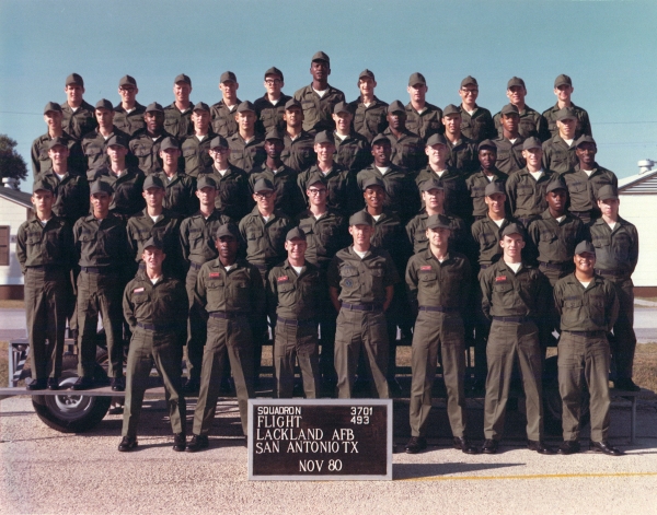 1980,Lackland AFB,Squadron 3701,Flight 493
