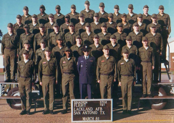 1981,LacklandAFB,Squadron 3702, Flight 151