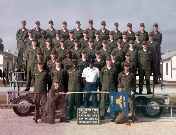 1981,LacklandAFB,Squadron 3701,Flight 317