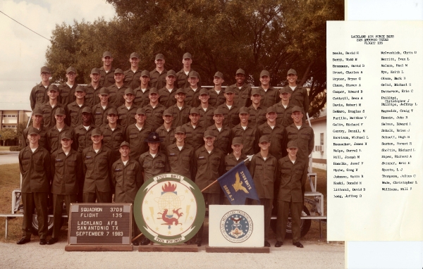 1983,Lackland AFB,Squadron 3709,Flight 135