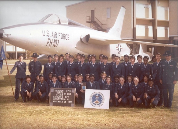 1983,Lackland AFB,Squadron 3711,Honor Flight W-063