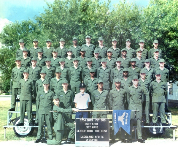 1986,Lackland AFB,Squadron 3704,Flight 305