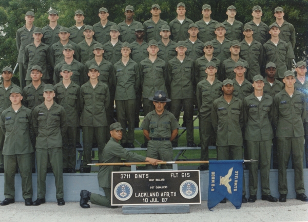 1987,Lackland AFB,Squadron  3711,Flight 615