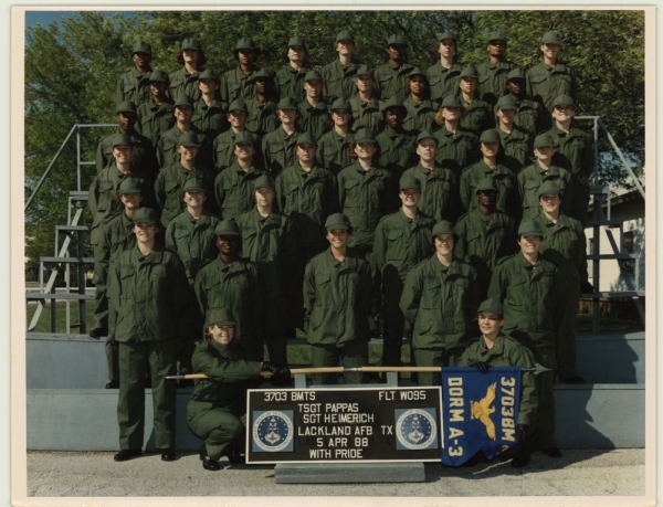 1988,LacklandAFB,Squadron 3703, Flight W-095