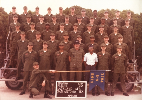  1980,Lackland AFB,Squadron  3704,Flight 351