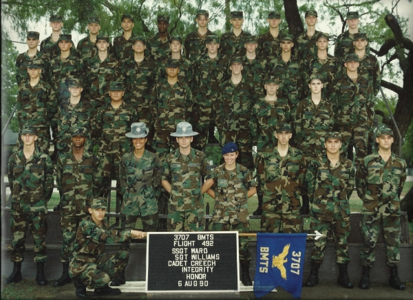 1990,LacklandAFB,Squadron 3707, Flight 492