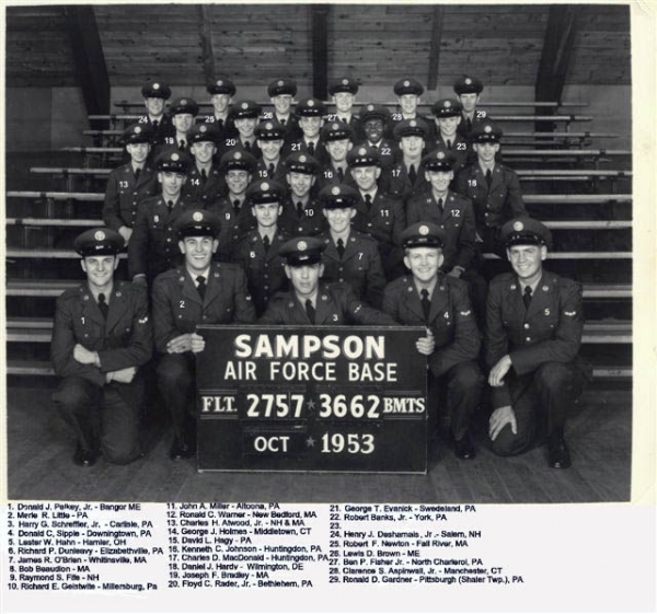 1953,Sampson AFB,Squadron 3662,Flight 2757