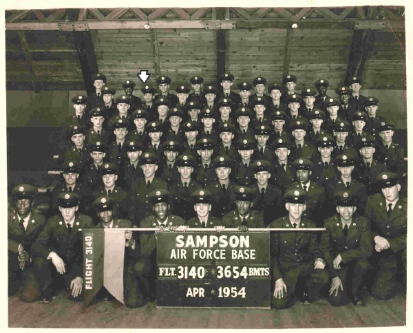 1954,Sampson AFB,Squadron 3654,Flight 3140