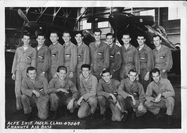 Circa 1950-54,Chanute AFB,Acft. Inst. Mech. Class 07069