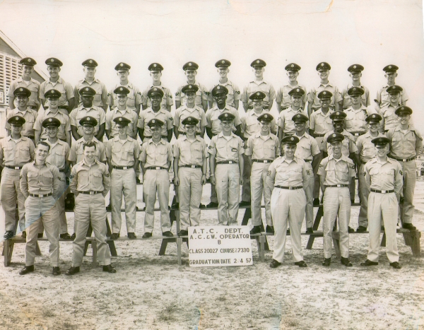 1957,Lackland AFB,ATC Dept,Aircraft Control and Warning Operator B,Class 20027,Course 27330