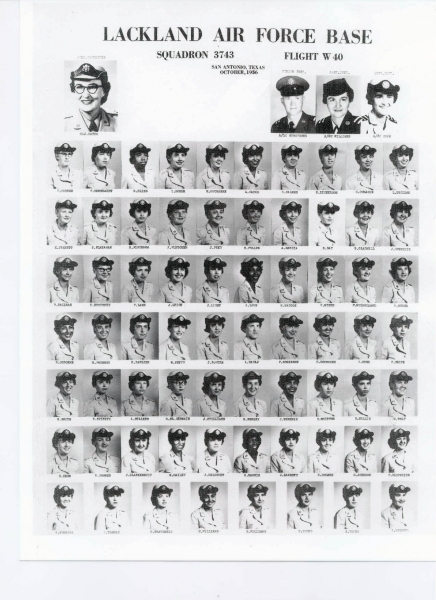 1956,Lackland AFB,Squadron 3743,Flight W-40