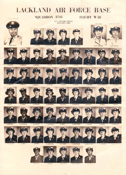 1956,Lackland AFB,Squadron 3743,Flight W-58