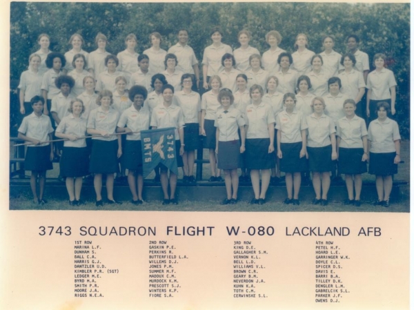 1976,LacklandAFB,Squadron 3743, Flight W-080