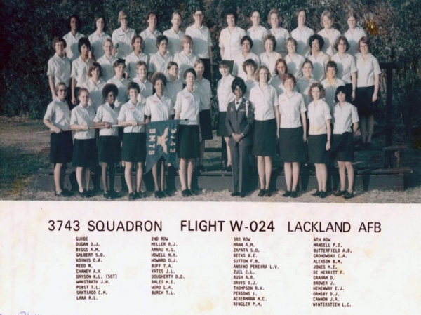 1976,LacklandAFB,Squadron 3743, Flight W-024