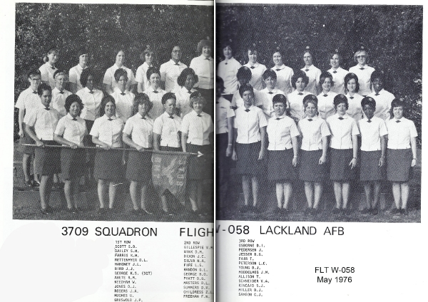 1976,Lackland AFB,Squadron 3709,Flight W-058