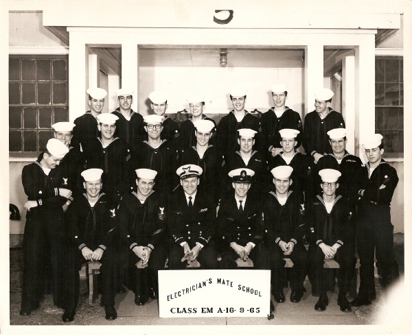 1965,USCG Training Center Groton,Electrician's Mate School,Class A-16-9-65