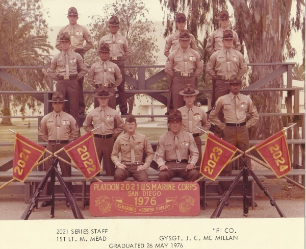 1976,MCRD San Diego,Series F Co,Drill Instructors