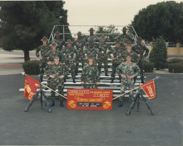 1992,MCRD San Diego,Platoon Series 3093,Drill Instructors