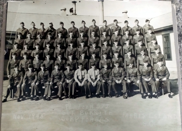 1945,Marine Barracks,Parris Island,Platoon 572