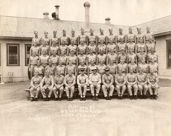 1946, Marine Barracks, Parris Island,Platoon 87