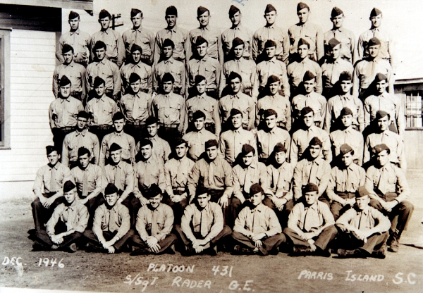 1946, Marine Barracks Parris Island, Platoon 431