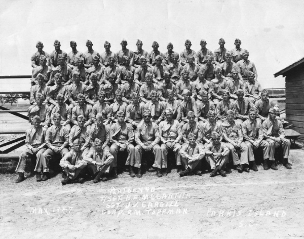 1947, Marine Barracks, Parris Island,Platoon 40