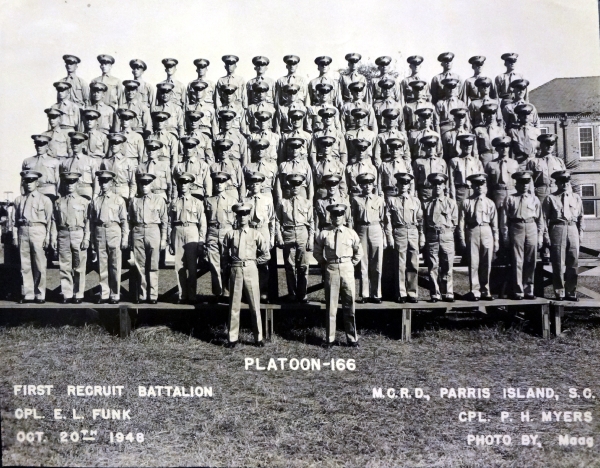 1948, MCRD Parris Island, Platoon 166