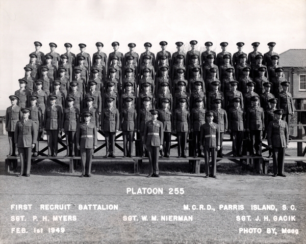1949, MCRD Parris Island, Platoon 255