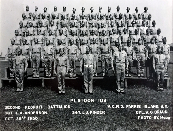 1950, MCRD Parris Island, Platoon 103