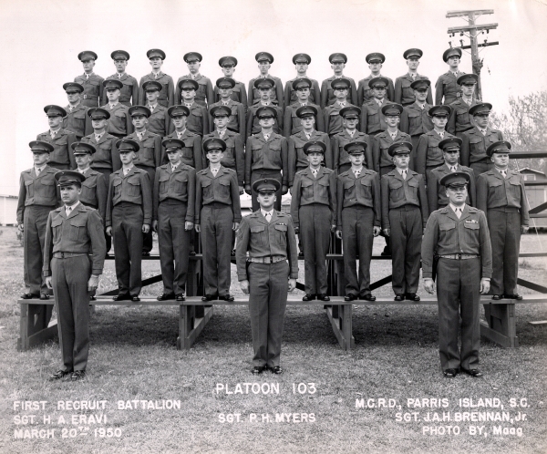 1950, MCRD Parris Island, Platoon 103