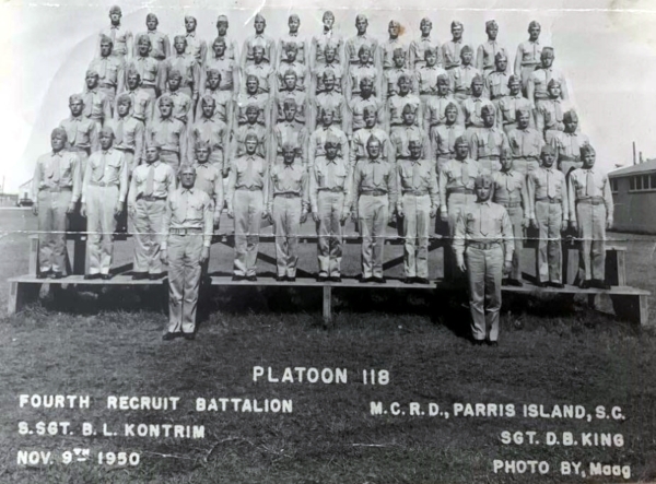 1950, MCRD Parris Island, Platoon 118