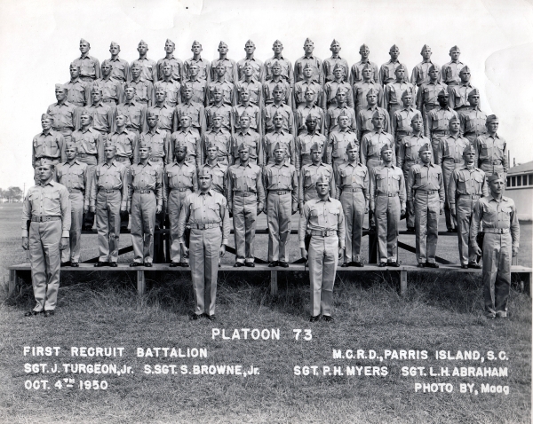 1950, MCRD Parris Island, Platoon 73