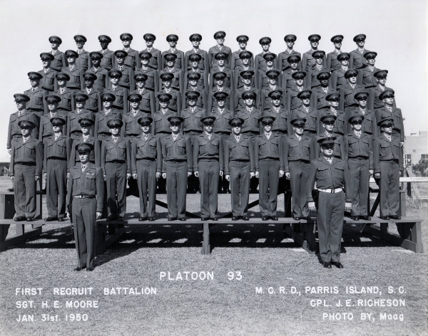 1950, MCRD Parris Island, Platoon 93