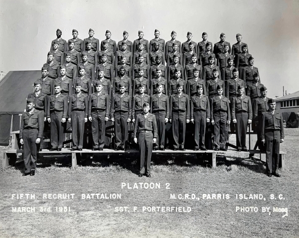 1951, MCRD Parris Island, Platoon 2