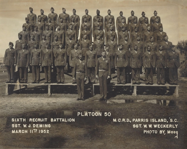 1952,MCRD Parris Island,Platoon 50