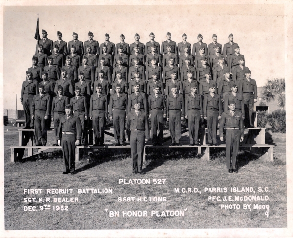 1952,MCRD Parris Island,Platoon 527