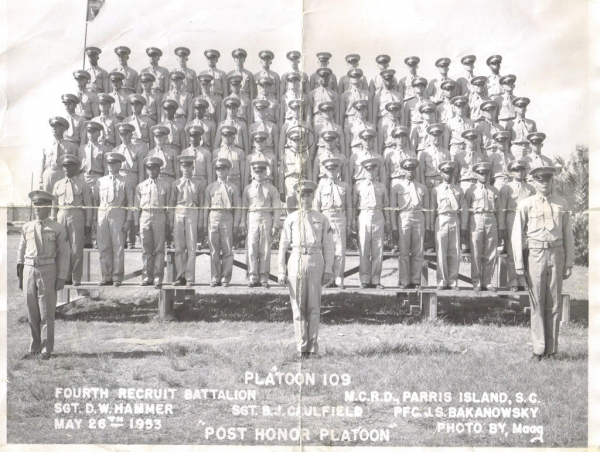 1953,MCRD Parris Island,Platoon 109
