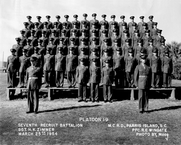1954,MCRD Parris Island,Platoon 19