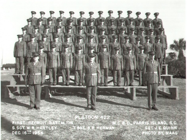 1954,MCRD Parris Island,Platoon 422