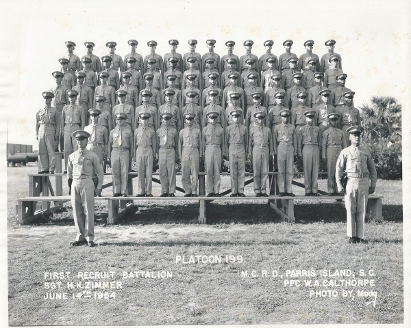 1954,MCRD Parris Island,Platoon 199