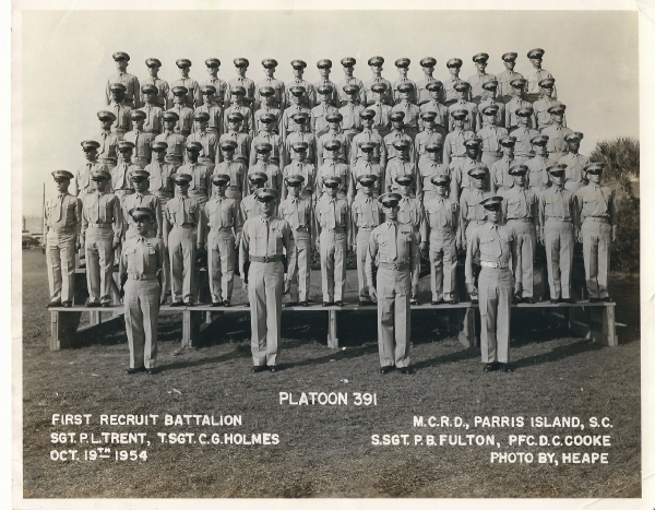 1954,MCRD Parris Island,Platoon 391 