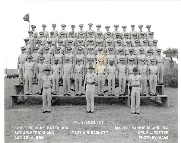 1956, MCRD Parris Island, Platoon 151