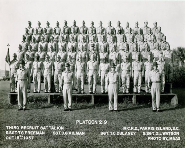 1957,MCRD Parris Island,Platoon 219