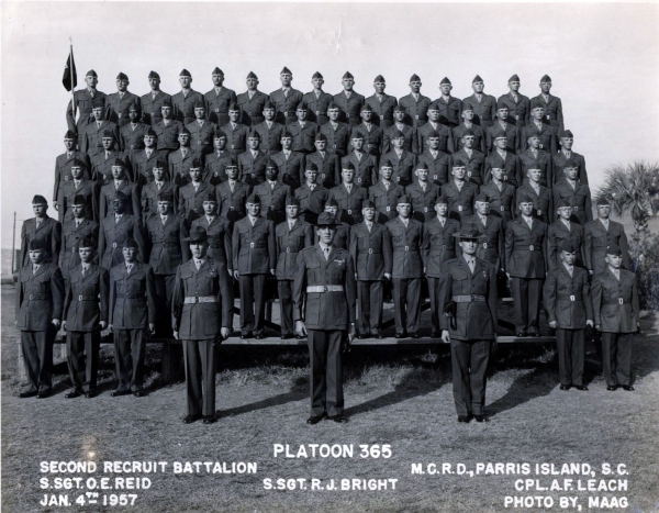 1957,MCRD Parris Island,Platoon 365