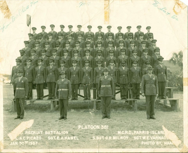 1957,MCRD Parris Island,Platoon 381