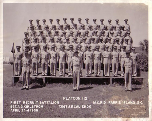 1958,MCRD Parris Island,Platoon 112