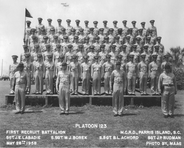 1958,MCRD Parris Island,Platoon 123